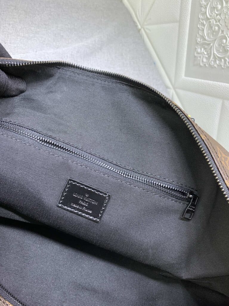 Louis Vuitton Keepall Bandouli?re 50 Brown And Pink Macassar Canvas M45866 - Image 4