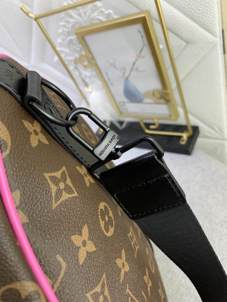 Louis Vuitton Keepall Bandouli?re 50 Brown And Pink Macassar Canvas M45866 - Image 6