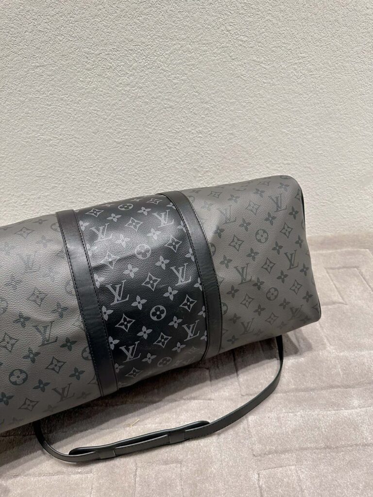 Louis Vuitton Lv Keepall Bandouli?re 50 Black Grey M45392 - Image 5