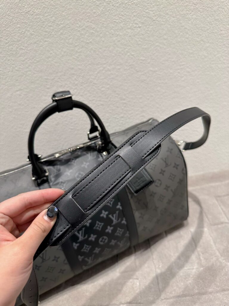 Louis Vuitton Lv Keepall Bandouli?re 50 Black Grey M45392 - Image 7