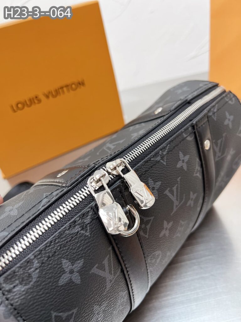 Louis Vuitton Keepall Bandouli?re 28Cm Monogram Eclipse Black M46271 - Image 9