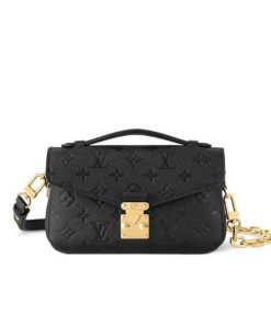 Louis Vuitton Pochette M?tis East West Bag Black 21Cm M46595