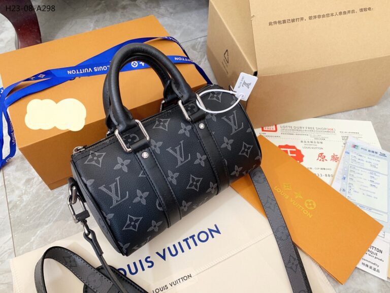 Louis Vuitton Keepall Xs Monogram Eclipse Reverse Black 20Cm M45947 - Image 8