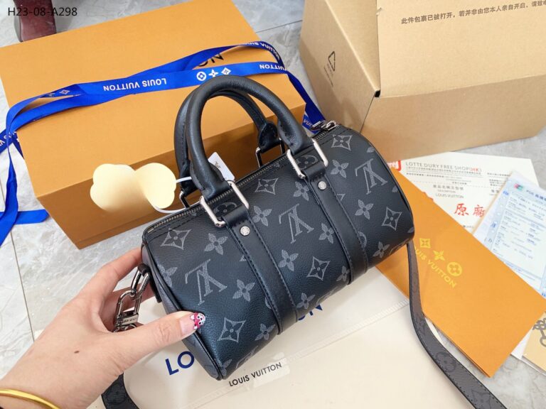 Louis Vuitton Keepall Xs Monogram Eclipse Reverse Black 20Cm M45947 - Image 9