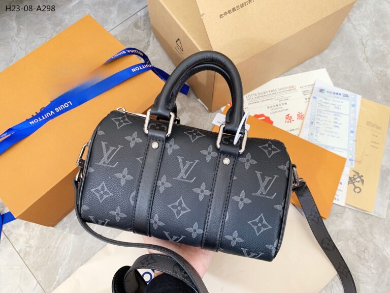 Louis Vuitton Keepall Xs Monogram Eclipse Reverse Black 20Cm M45947 - Image 10