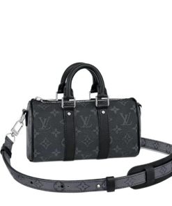 Louis Vuitton Keepall Xs Monogram Eclipse Reverse Black 20Cm M45947
