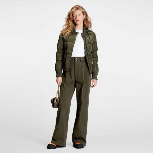 Louis Vuitton Padded Nylon Bomber Jacket Vert Kaki 1Aaws9 - Image 4