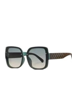 Louis Vuitton Gradient Green Square Sunglasses