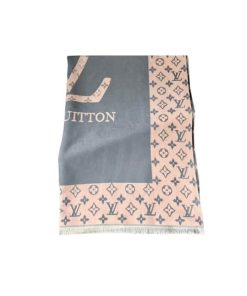 Louis Vuitton Cashmere Scarf Monogram Grey