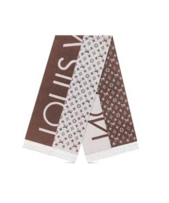 Louis Vuitton Monogram Split Scarf Brown