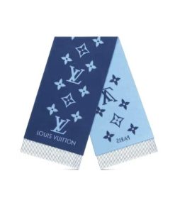 Louis Vuitton Reykjavik Scarf Blue M77374