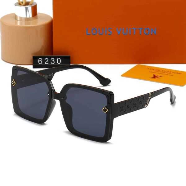 Louis Vuitton Monogram Square Glasses Black - Image 3
