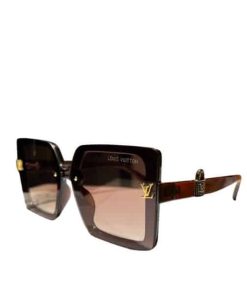 Louis Vuitton Lock Square Sunglasses Brown