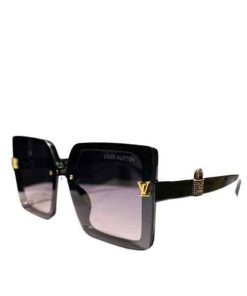 Louis Vuitton Lock Square Sunglasses Black And Purple