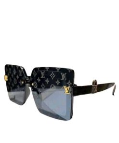Louis Vuitton Lock Square Sunglasses Monogram Black