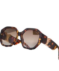 Louis Vuitton Lv Icon Round Glasses Dark Tortoise Brown