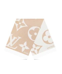 Louis Vuitton Ultimate Shine Scarf Beige 180Cm M77855