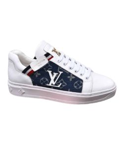 Louis Vuitton Trainer White Denim