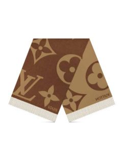 Louis Vuitton Ultimate Shine Scarf Brown 180Cm