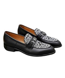 Louis Vuitton Souliers Club Loafers Monogram Since 1854 Black