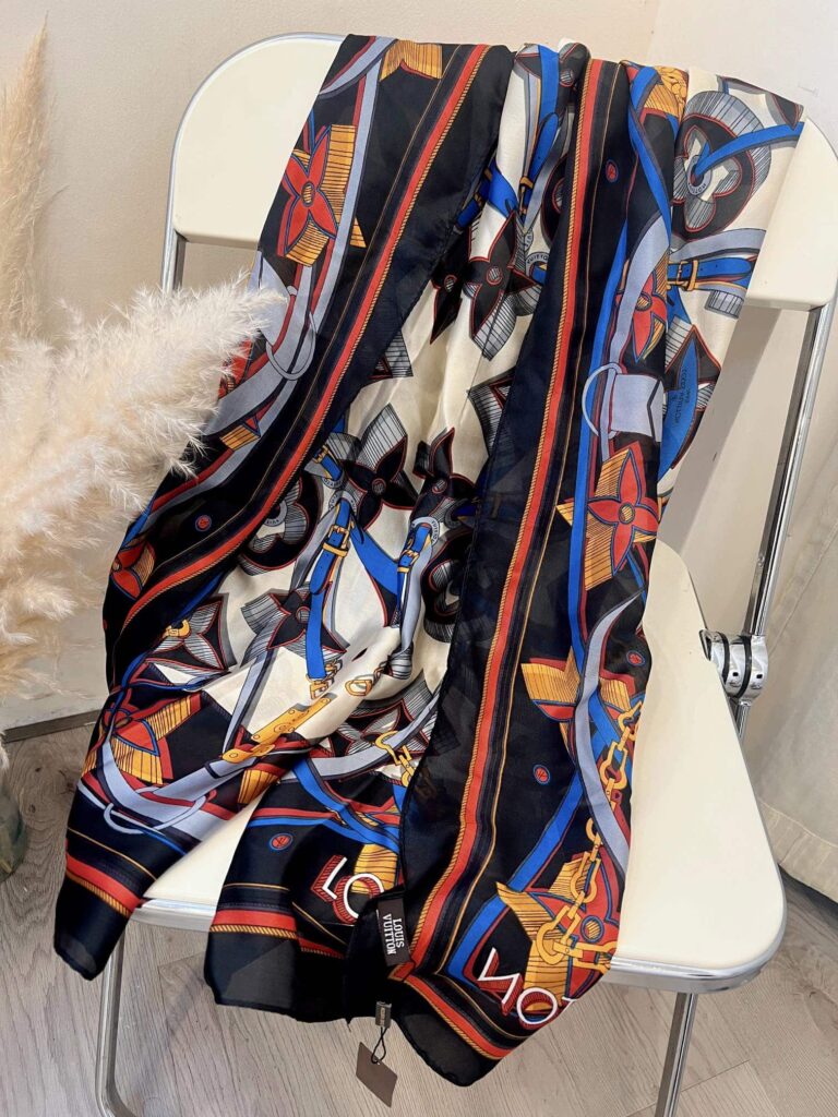 Louis Vuitton Monogram Lv Partern Black 90Cm - Image 5