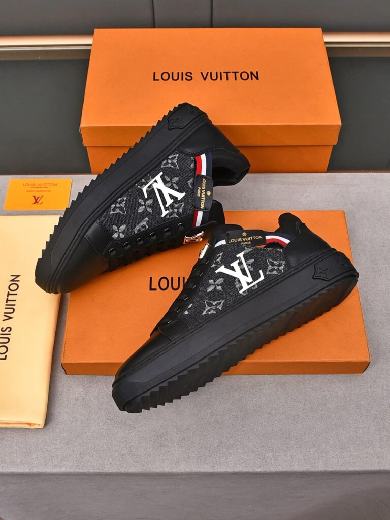 Louis Vuitton Trainer Black Denim - Image 3