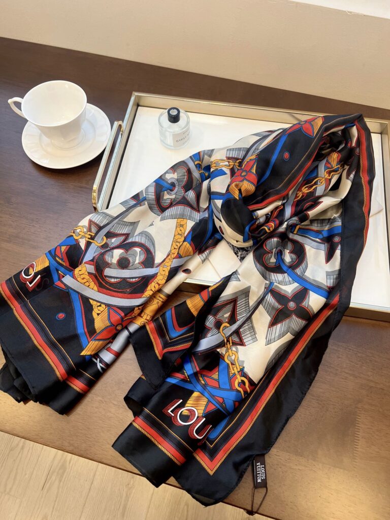 Louis Vuitton Monogram Lv Partern Black 90Cm - Image 4