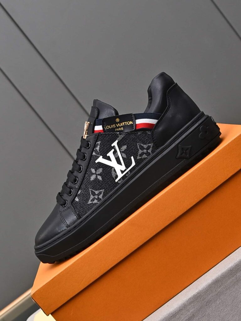 Louis Vuitton Trainer Black Denim - Image 5