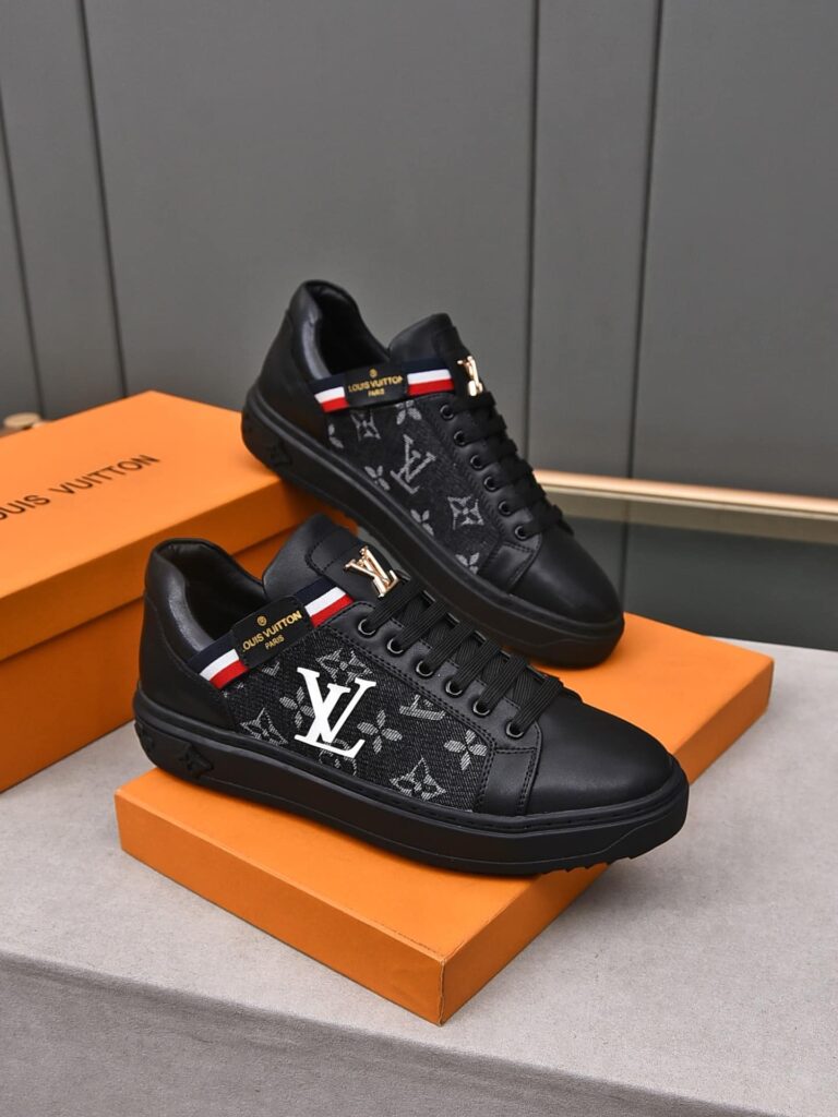 Louis Vuitton Trainer Black Denim - Image 7