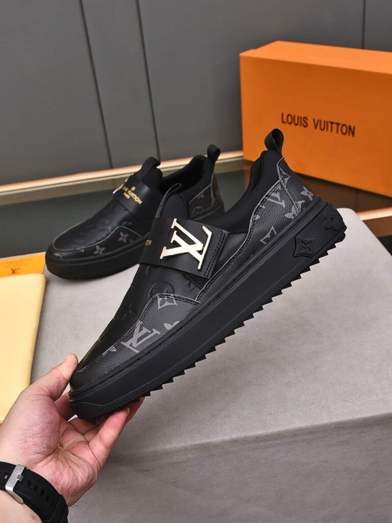 Louis Vuitton Slip On Monogram Black - Image 9
