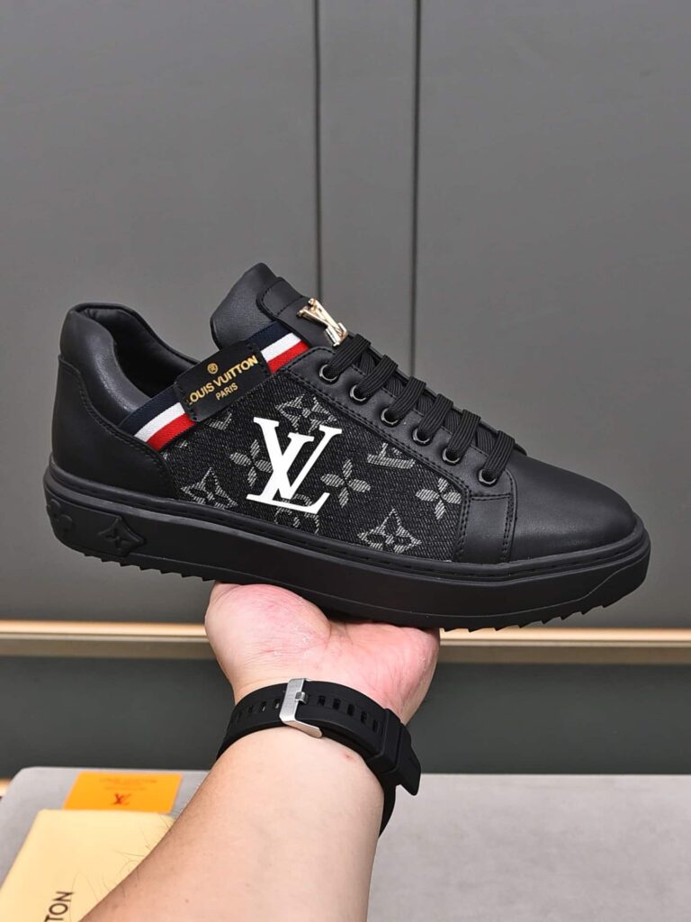 Louis Vuitton Trainer Black Denim - Image 10
