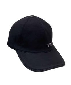 Prada Logo Letter Baseball Cap Black