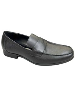 Prada Saffiano Leather Penny Loafers Black