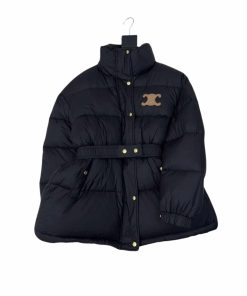 Celine Down Jacket Polyester Black