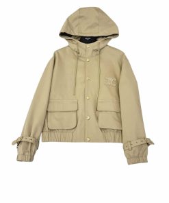 Celine Hooded Jacket Cotton Beige