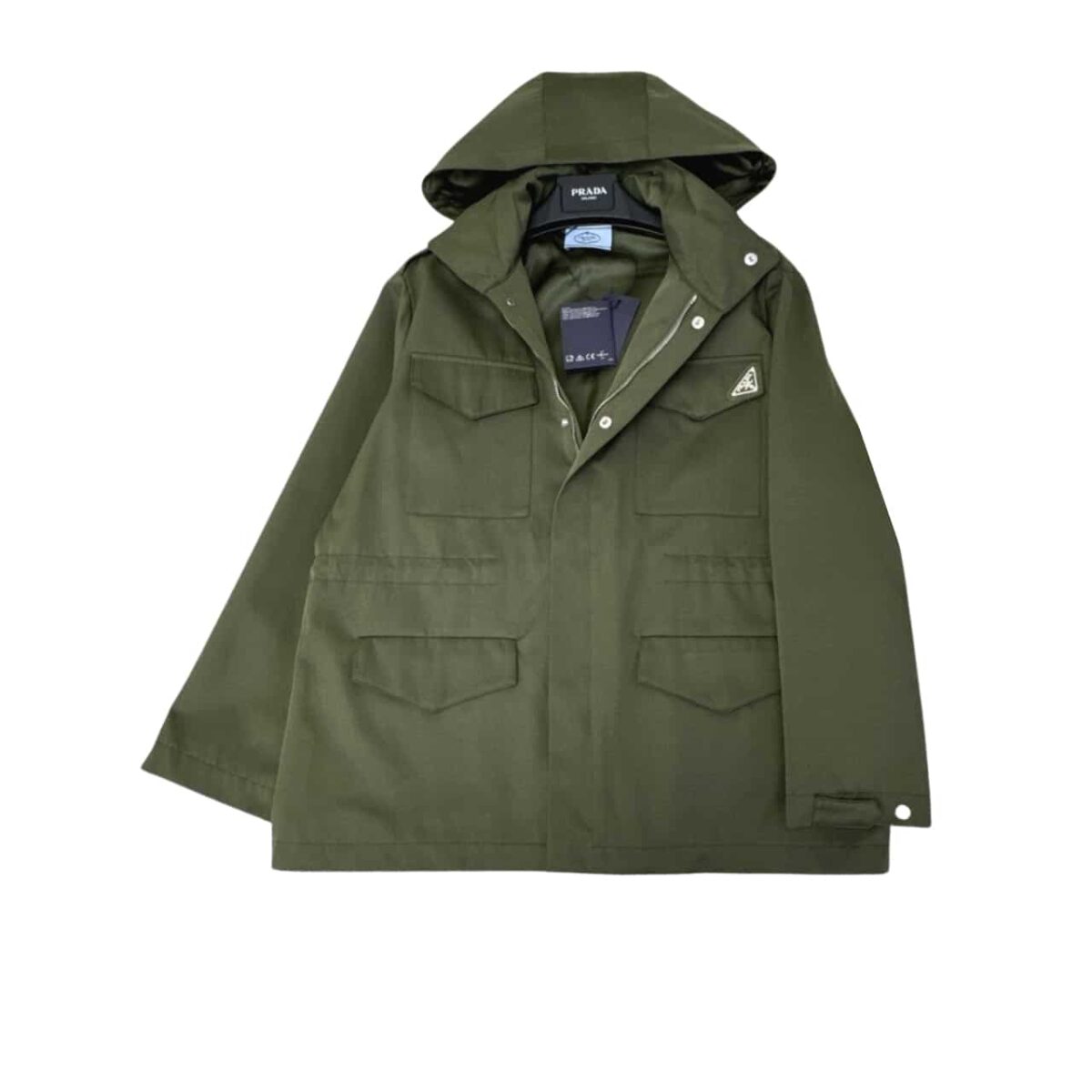 Prada Hooded Windbreaker Green - Image 1