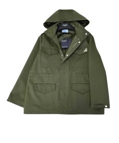 Prada Hooded Windbreaker Green