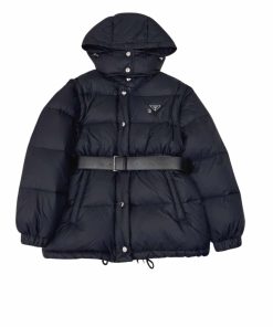 Prada Two Way Down Jacket Technical Black