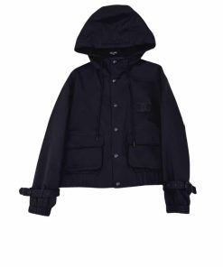 Celine Hooded Jacket Cotton Black
