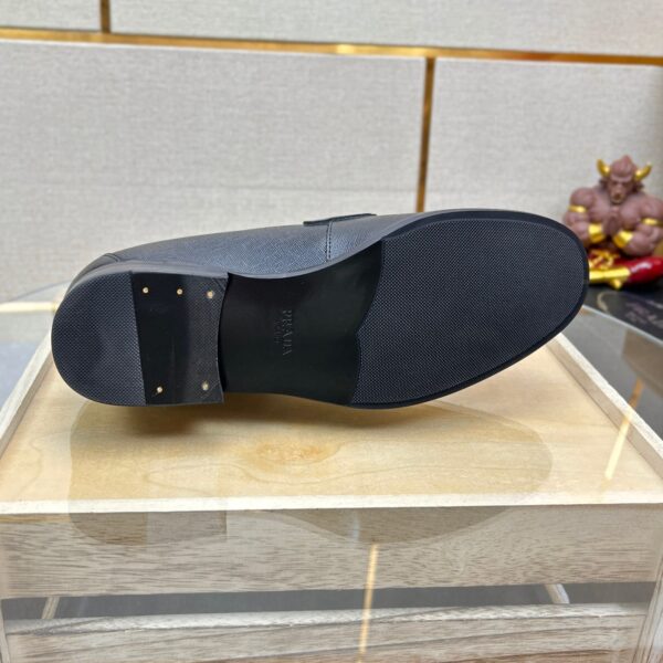 Prada Saffiano Leather Penny Loafers Black - Image 2