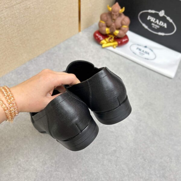 Prada Saffiano Leather Penny Loafers Black - Image 3