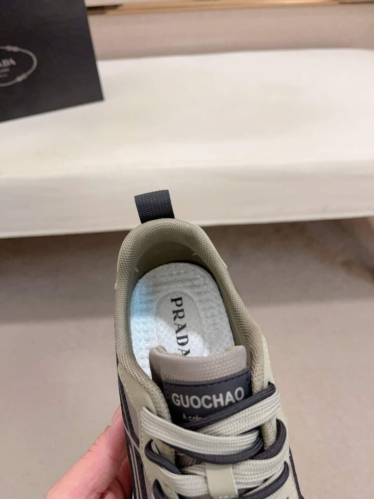 Prada Sport Sneakers Curved Line Green And Black - Image 5