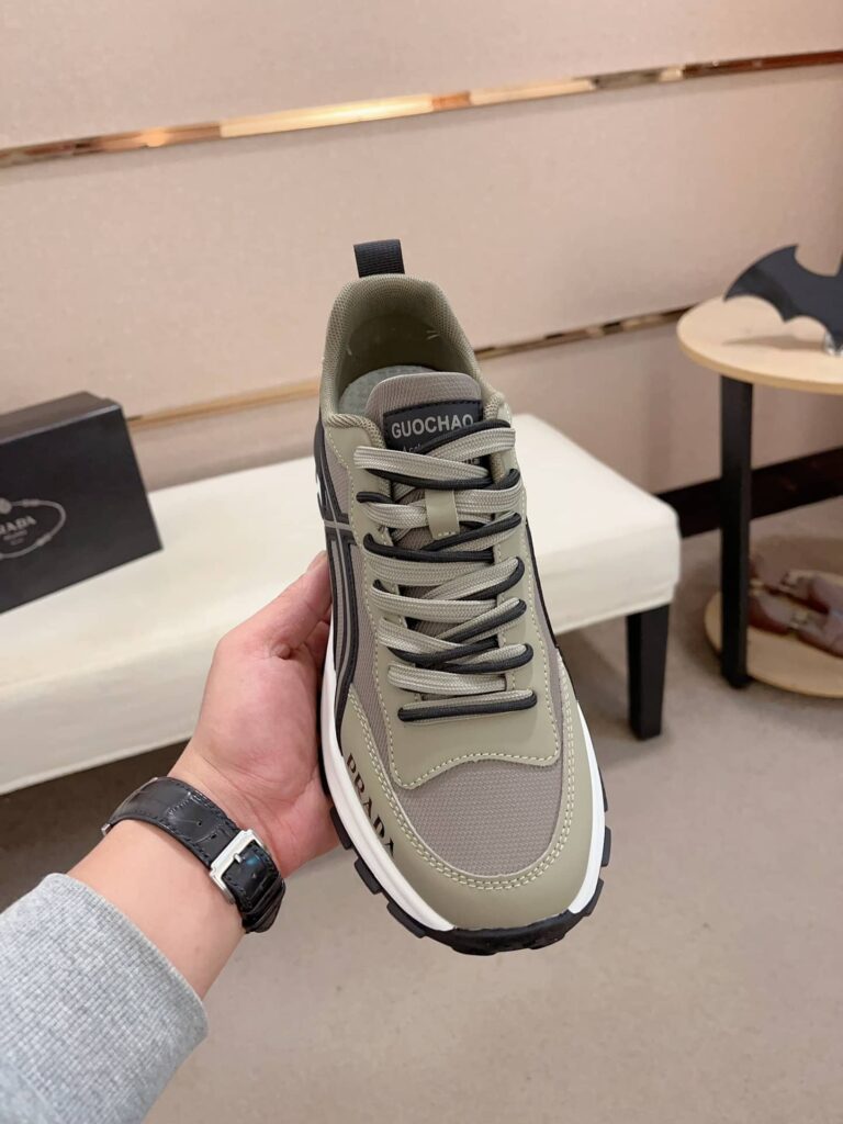 Prada Sport Sneakers Curved Line Green And Black - Image 2
