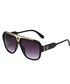Louis Vuitton Stronglack With Gold Metal Sunglasses