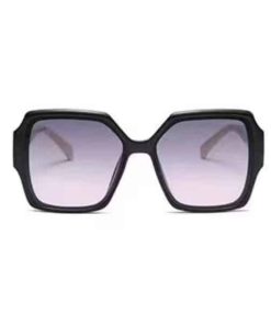 Louis Vuitton Square Stronglack And White Sunglasses