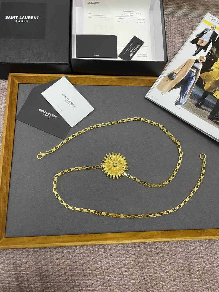Saint Laurent Flower Chain Belt - Image 2