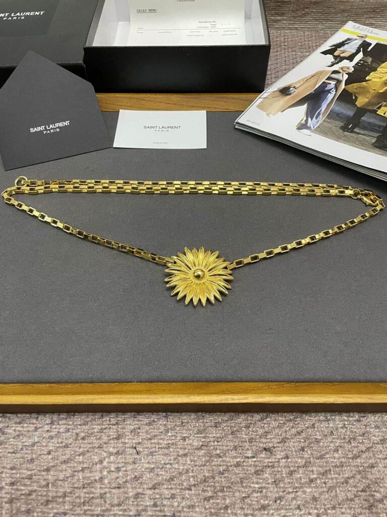 Saint Laurent Flower Chain Belt - Image 4