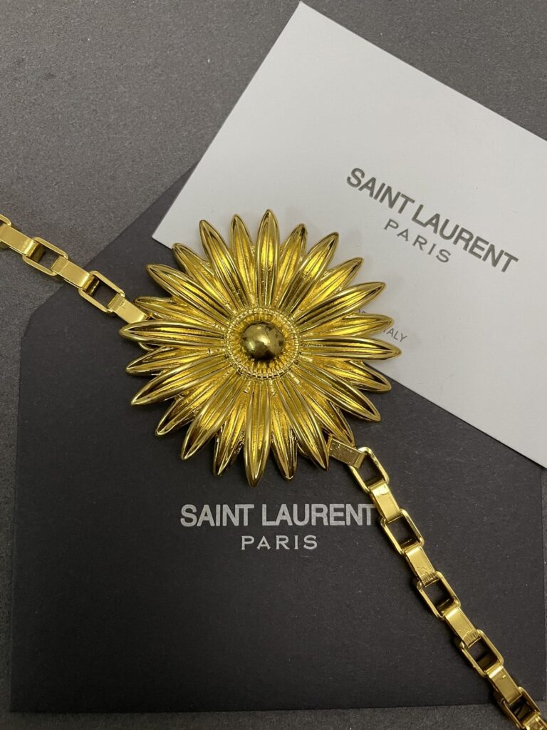 Saint Laurent Flower Chain Belt - Image 3