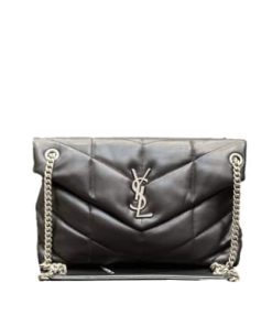 Saint Laurent Puffer Medium Chain Bag In Quilted Lambskin 5774751El001000