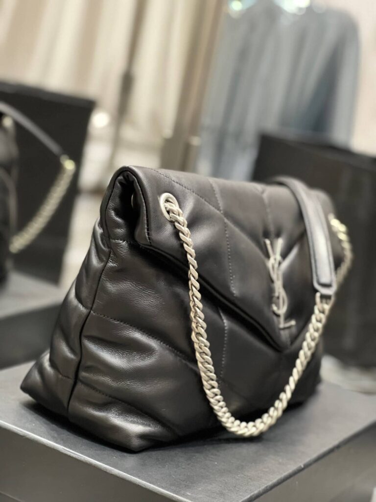 Saint Laurent Puffer Medium Chain Bag In Quilted Lambskin 5774751El001000 - Image 8